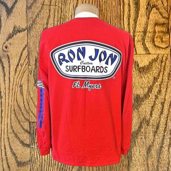 Vintage Ron Jon Surf Shop Long Sleeve Skater T Shirt - Picture 3 of 5